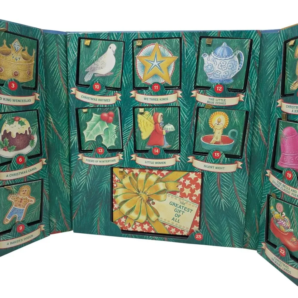 Christmas Keepsake Complete 25 Mini Story Book Ornament Set 2000 Holiday